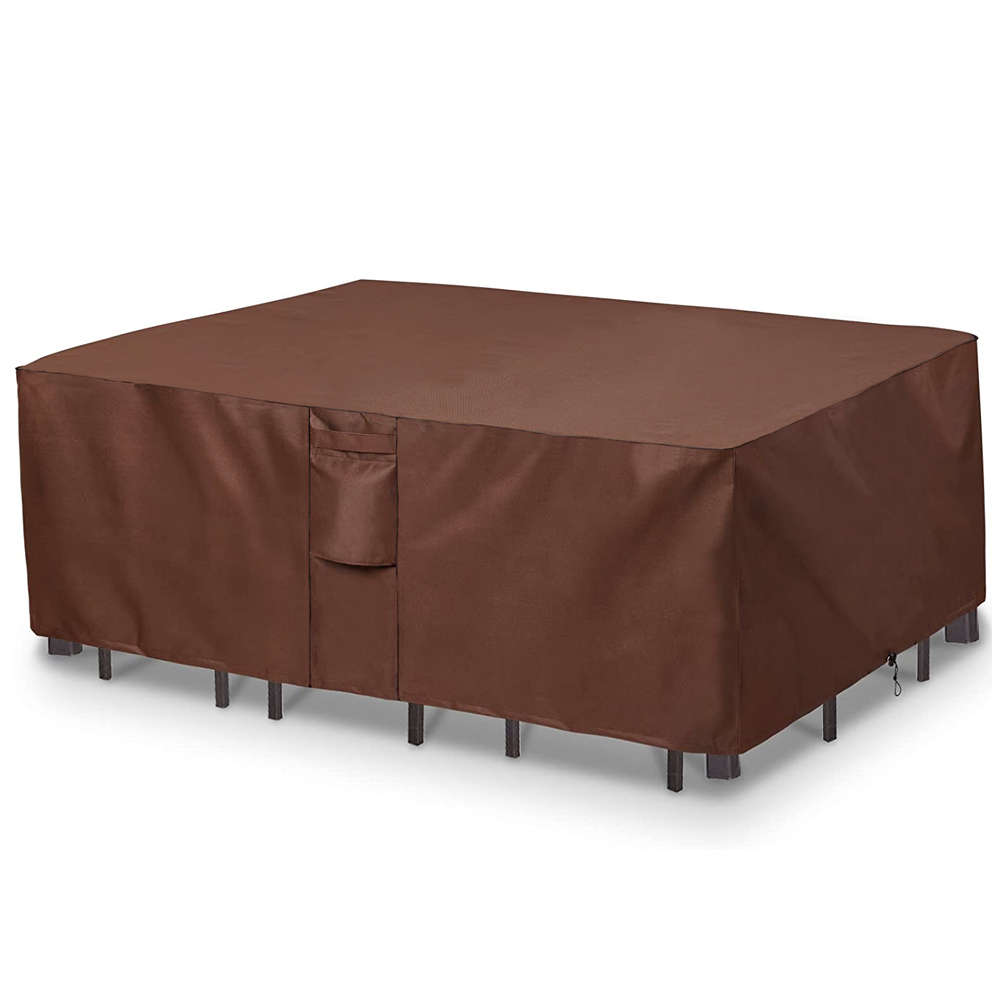 Outdoor Furniture Weatherproof - Marrón 420D HEAVY DUTY Cubierta impermeable