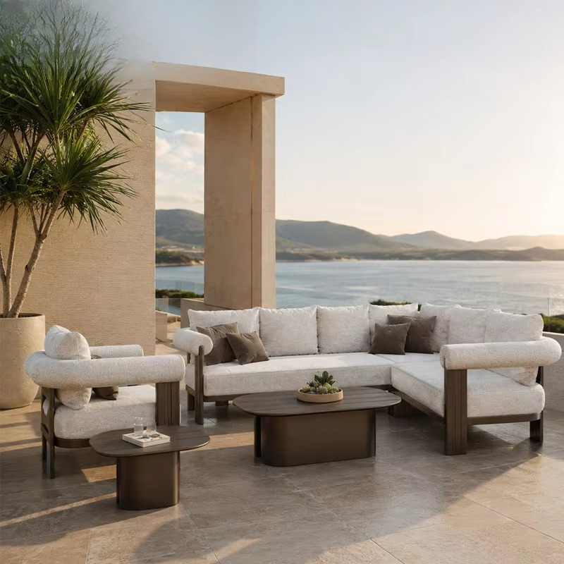 Outdoor Furniture L Shape - # Juego de Sofás de Lujo