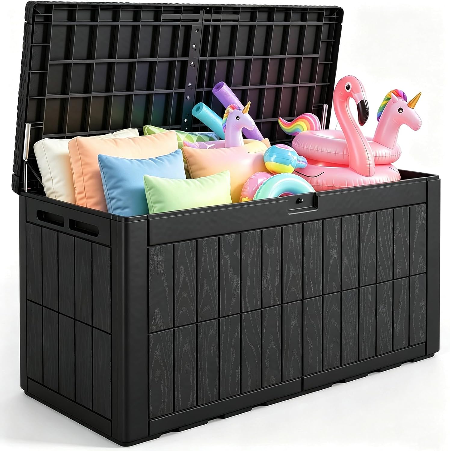 Outdoor Furniture Weatherproof - Caja de Almacenamiento de Resina de