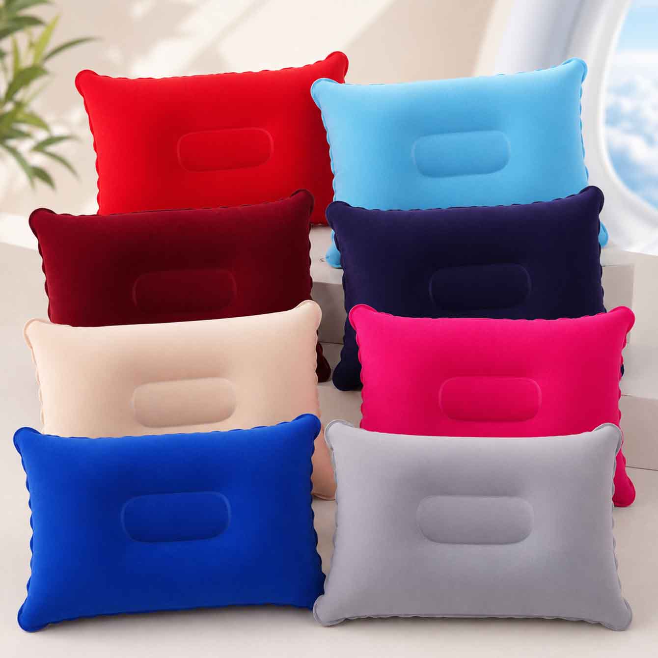 Outdoor Furniture Pillows - Paquete de 2 Almohadas Inflables Ultraligeras,