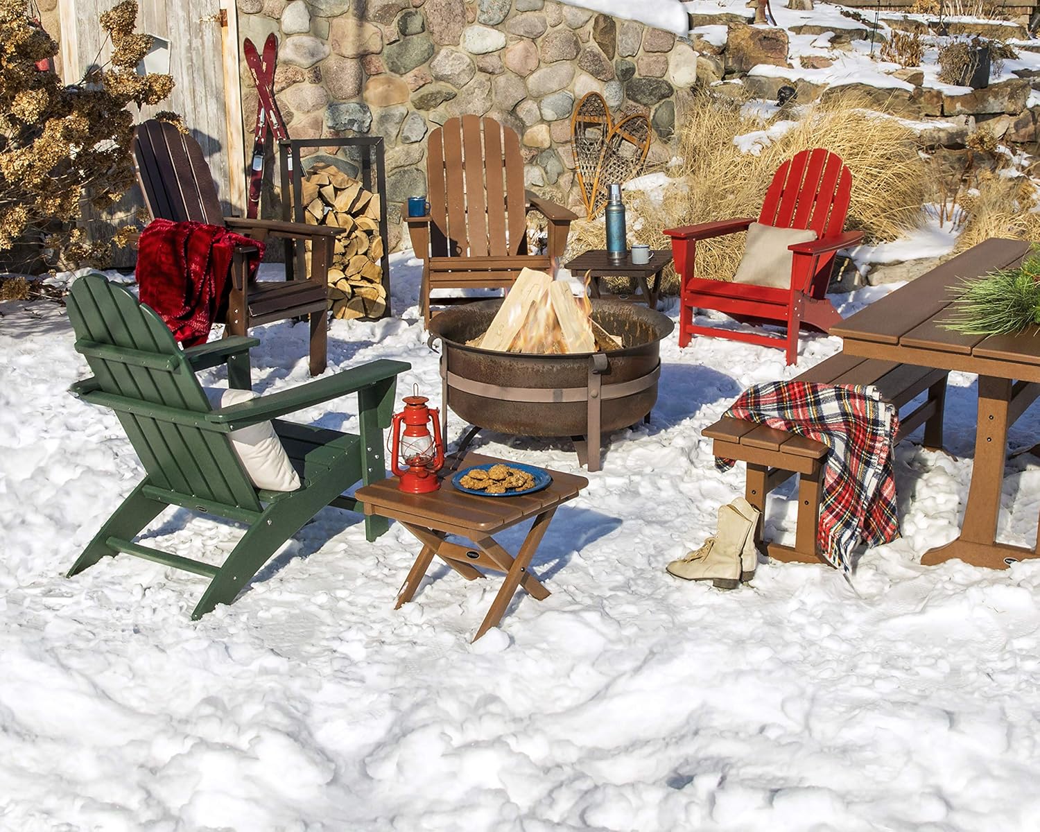 Adirondack Chair Wood - Silla Adirondack de Material Compuesto Resistente