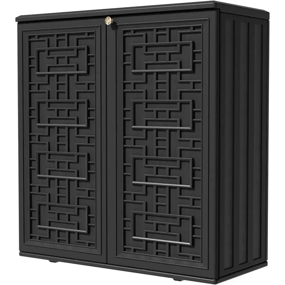 Outdoor Furniture With Storage For Cushions - Armario de Almacenamiento Exterior de Resina