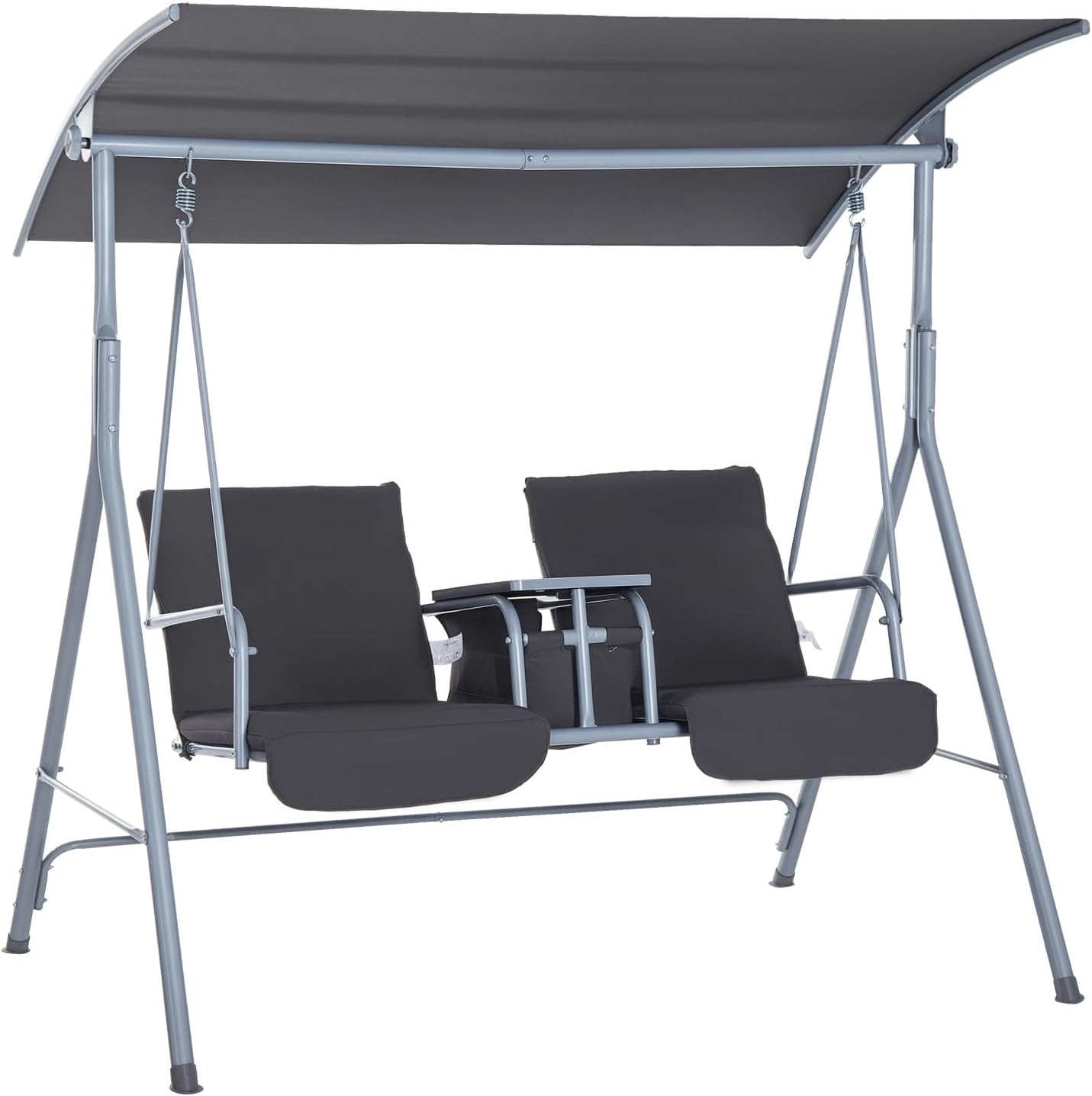 Outdoor Furniture With Storage For Cushions - Columpio de porche para 2 personas