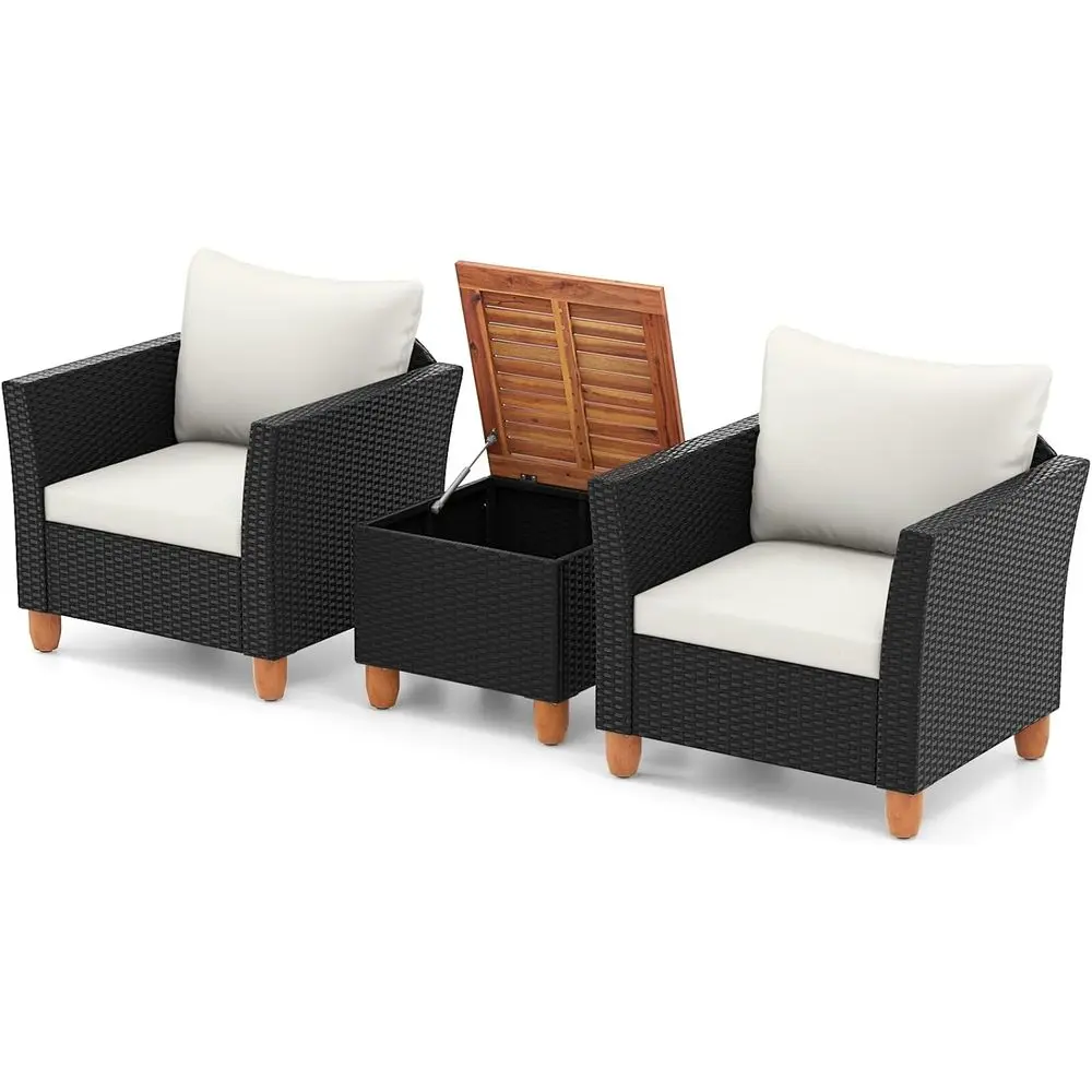 Outdoor Furniture With Storage For Cushions - Juego de muebles de patio de