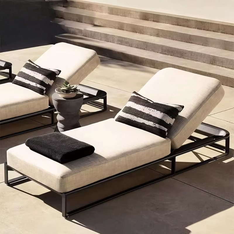 Outdoor Furniture Factory - Tumbona de Aluminio para Exteriores, Directo