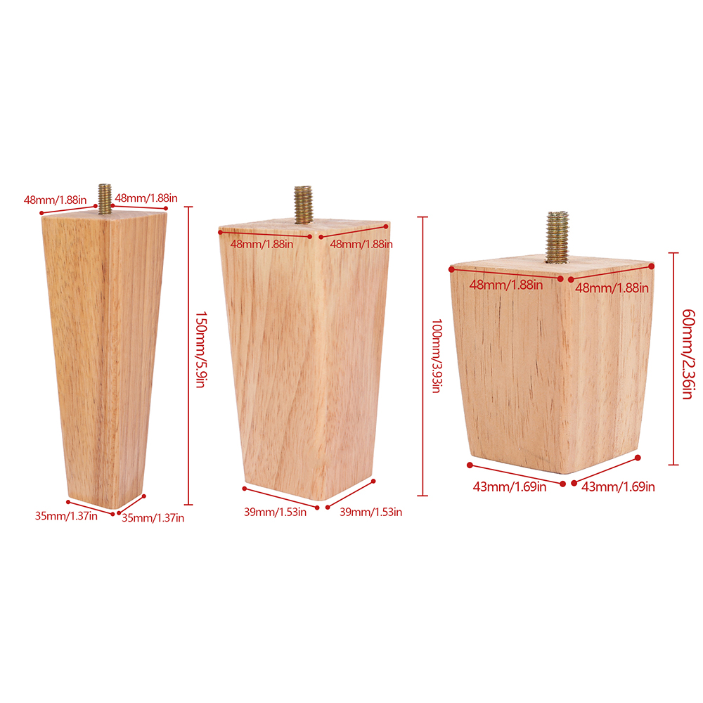 4 Uds 6/10/15cm patas de muebl - Adirondack Chair Wood reseña y precio