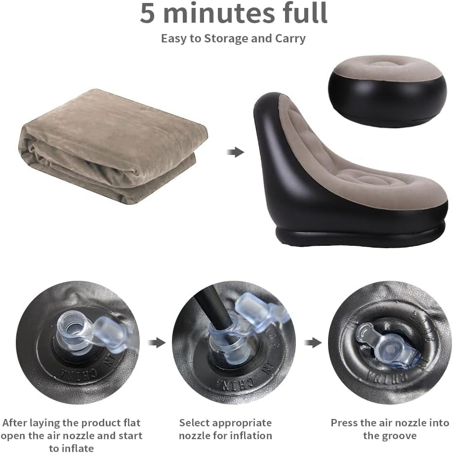 2 uds sofá perezoso silla infl - Outdoor Furniture Designer reseña y precio