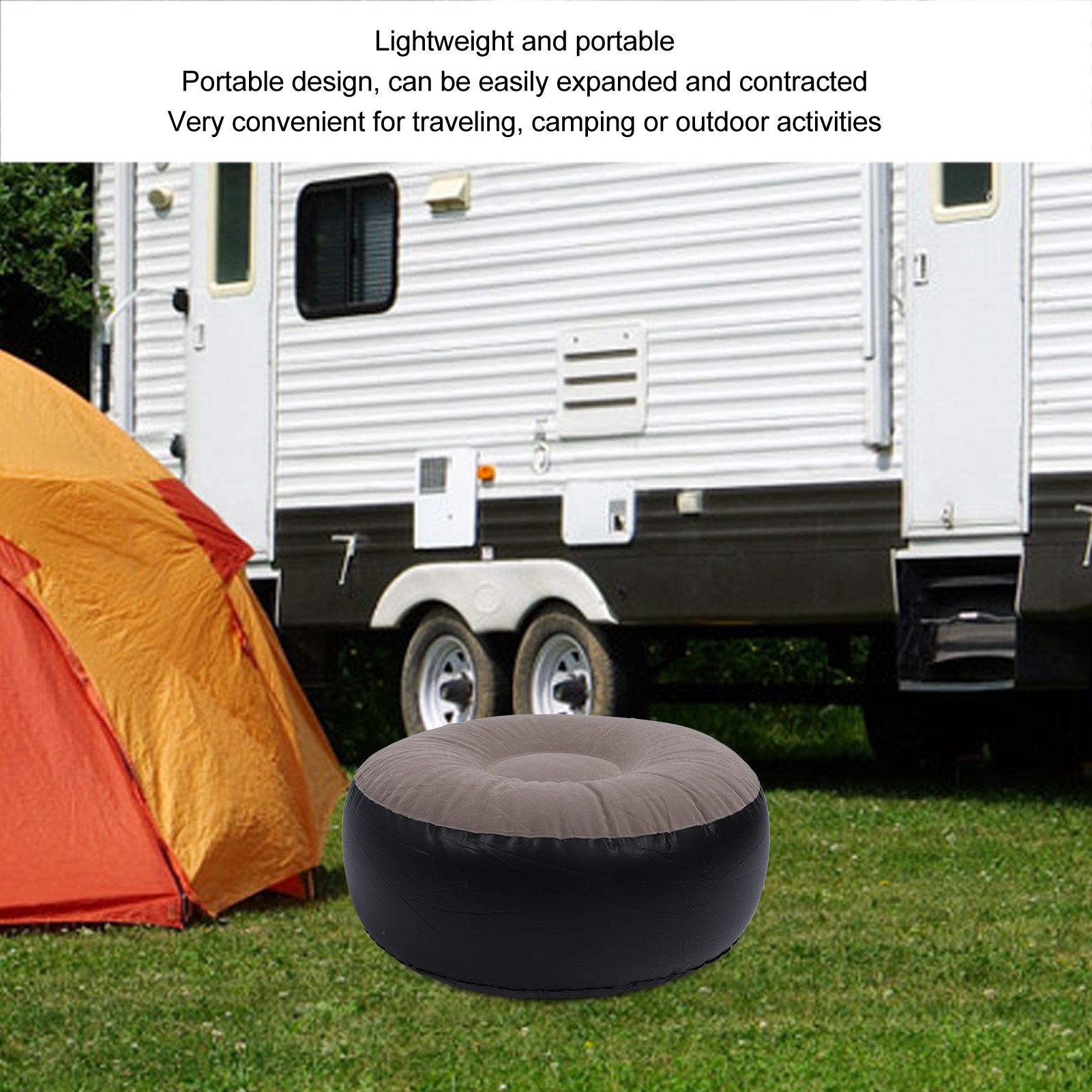 Taburete Inflable Aterciopelad - Outdoor Furniture Designer reseña y precio