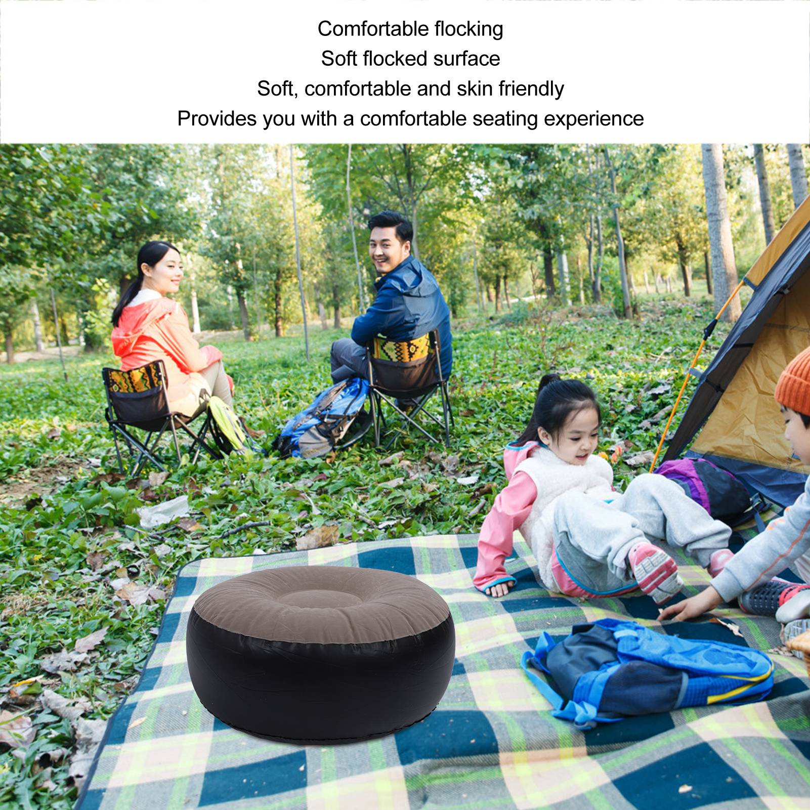 Taburete Inflable Aterciopelad - Outdoor Furniture Designer reseña y precio