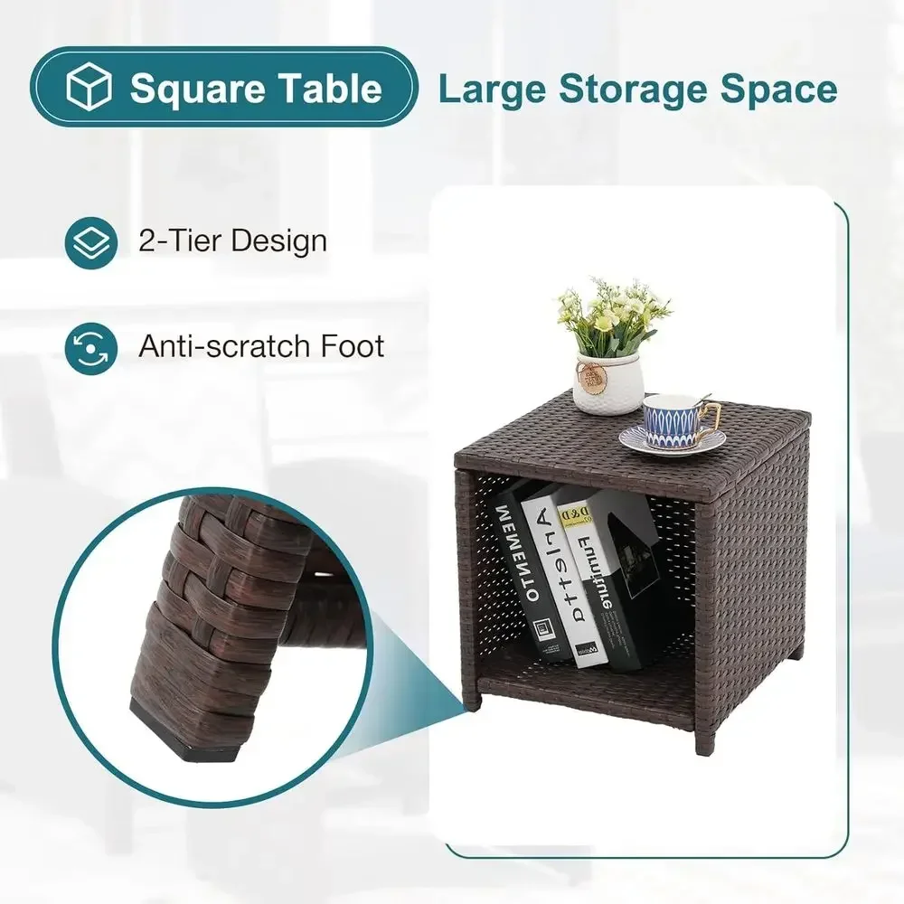 Juego de muebles de patio de 5 - Outdoor Furniture With Storage For Cushions reseña y precio