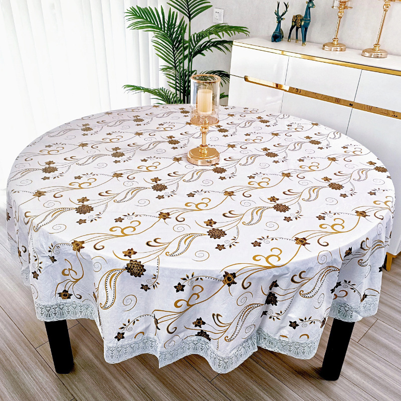 Mantel Redondo de PVC con Esta - Outdoor Furniture Year Round reseña y precio