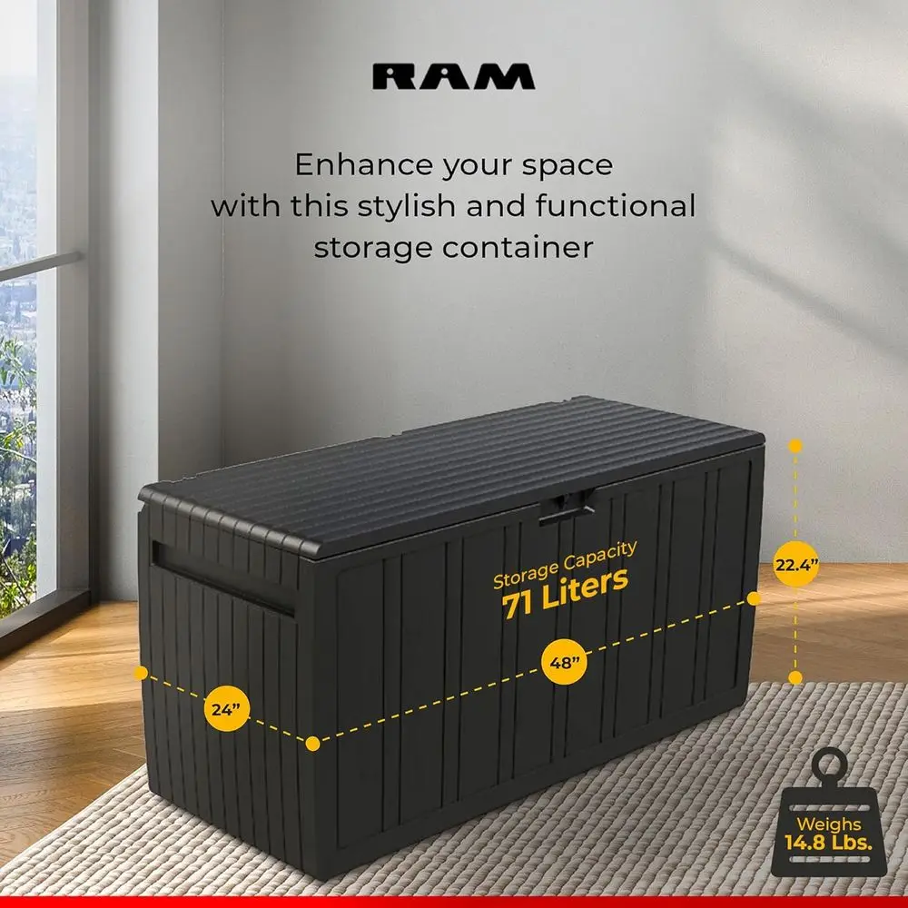 Contenedor de Almacenamiento E - Outdoor Furniture With Storage For Cushions reseña y precio
