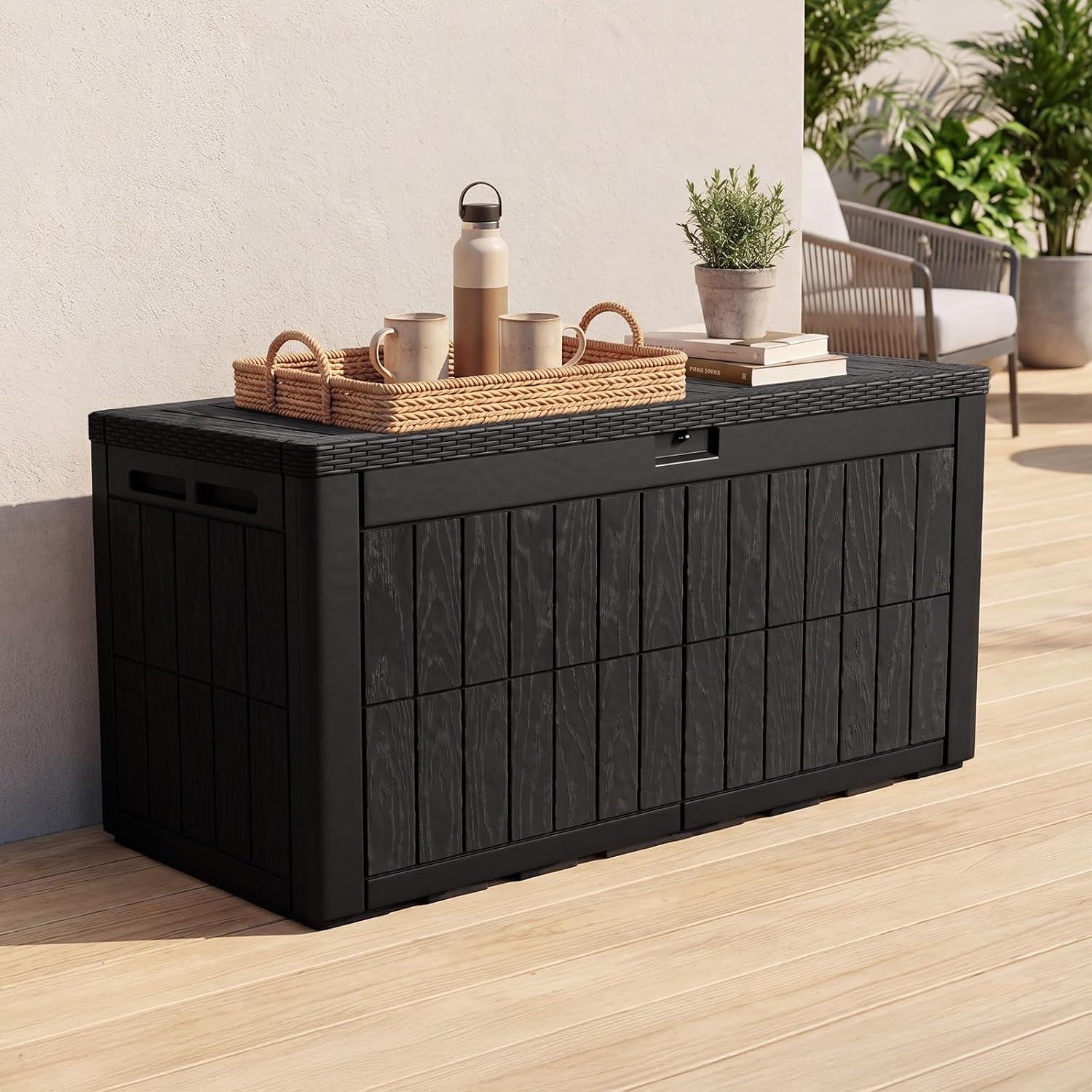 Caja de Almacenamiento Exterio - Outdoor Furniture With Storage For Cushions reseña y precio