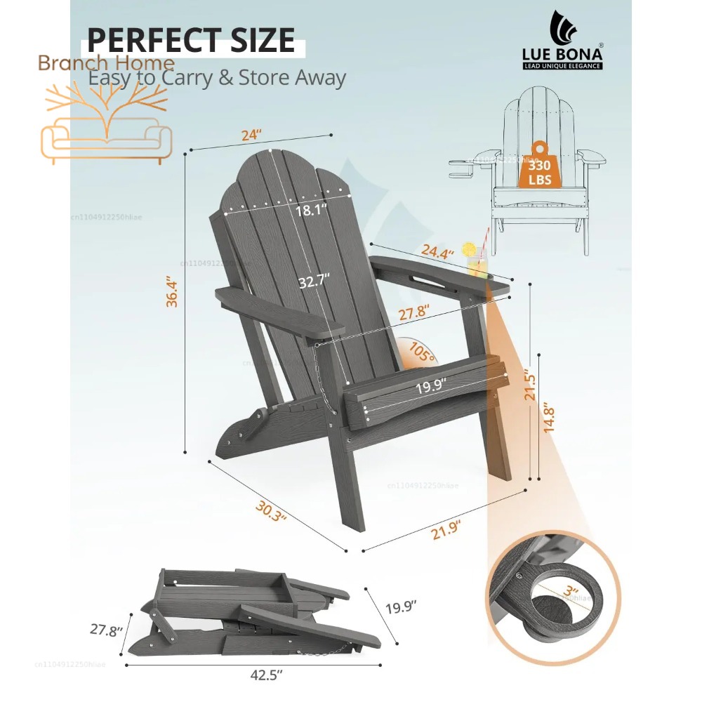 Silla Adirondack Plegable, Por - Adirondack Chair Wood reseña y precio