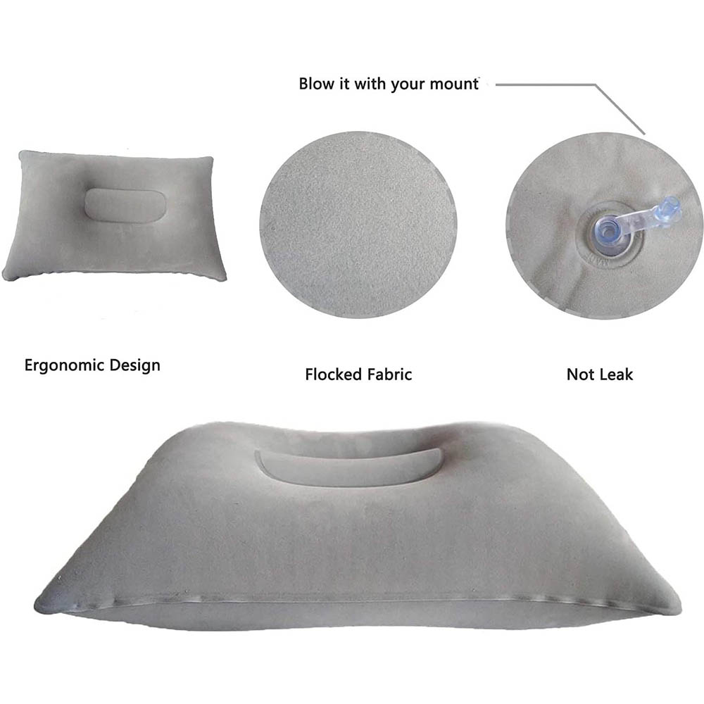 Almohada de viaje inflable, al - Outdoor Furniture Pillows reseña y precio