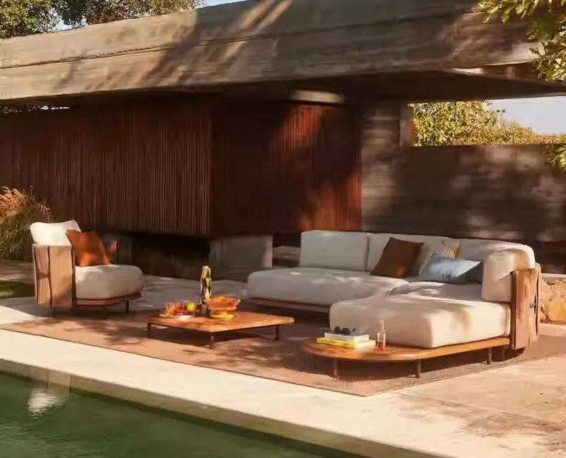 Sofá nórdico de ratán para ext - Outdoor Furniture Designer reseña y precio