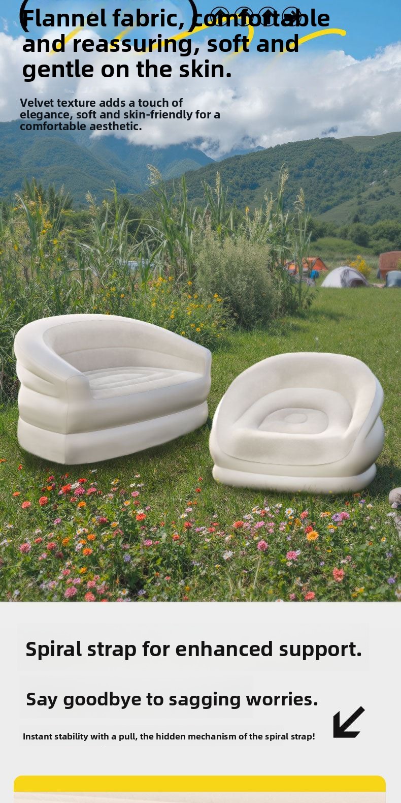 Sofá Inflable Portátil para Ca - Outdoor Furniture Designer reseña y precio