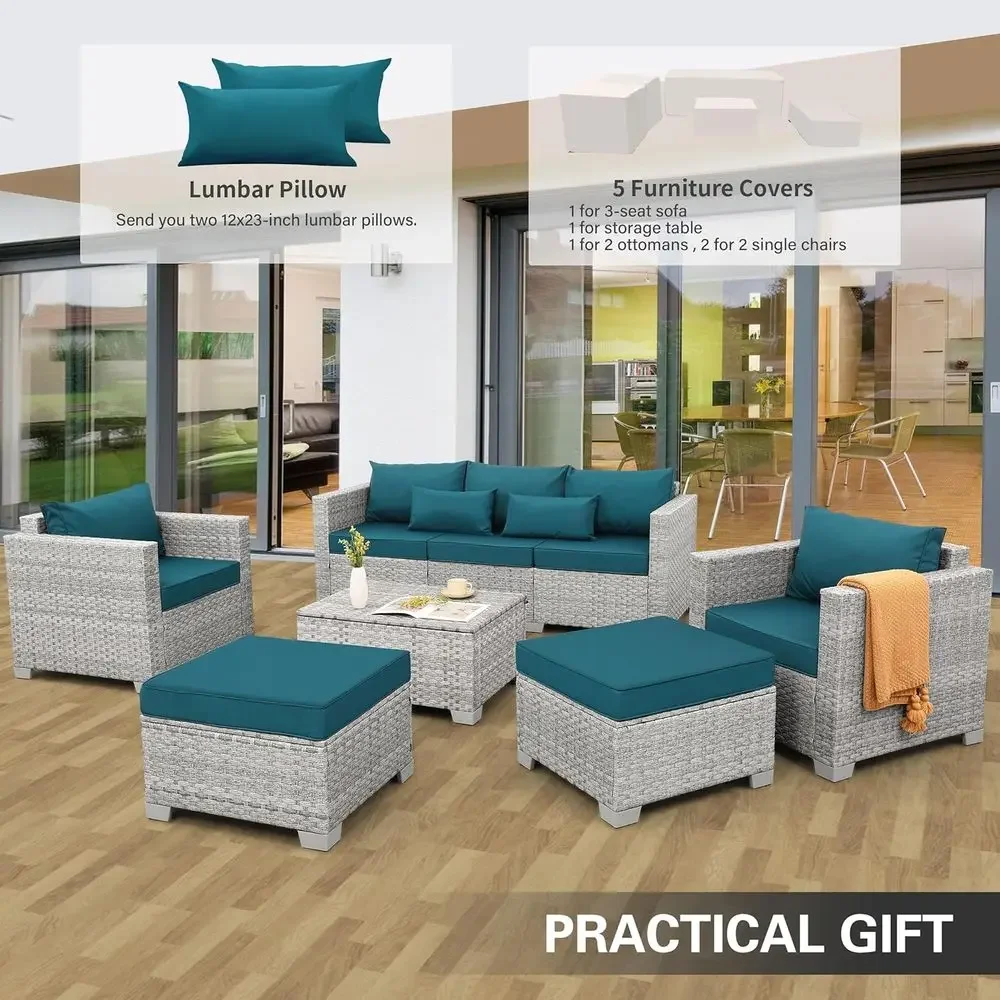 Juego de Muebles de Jardín de  - Outdoor Furniture With Storage For Cushions reseña y precio