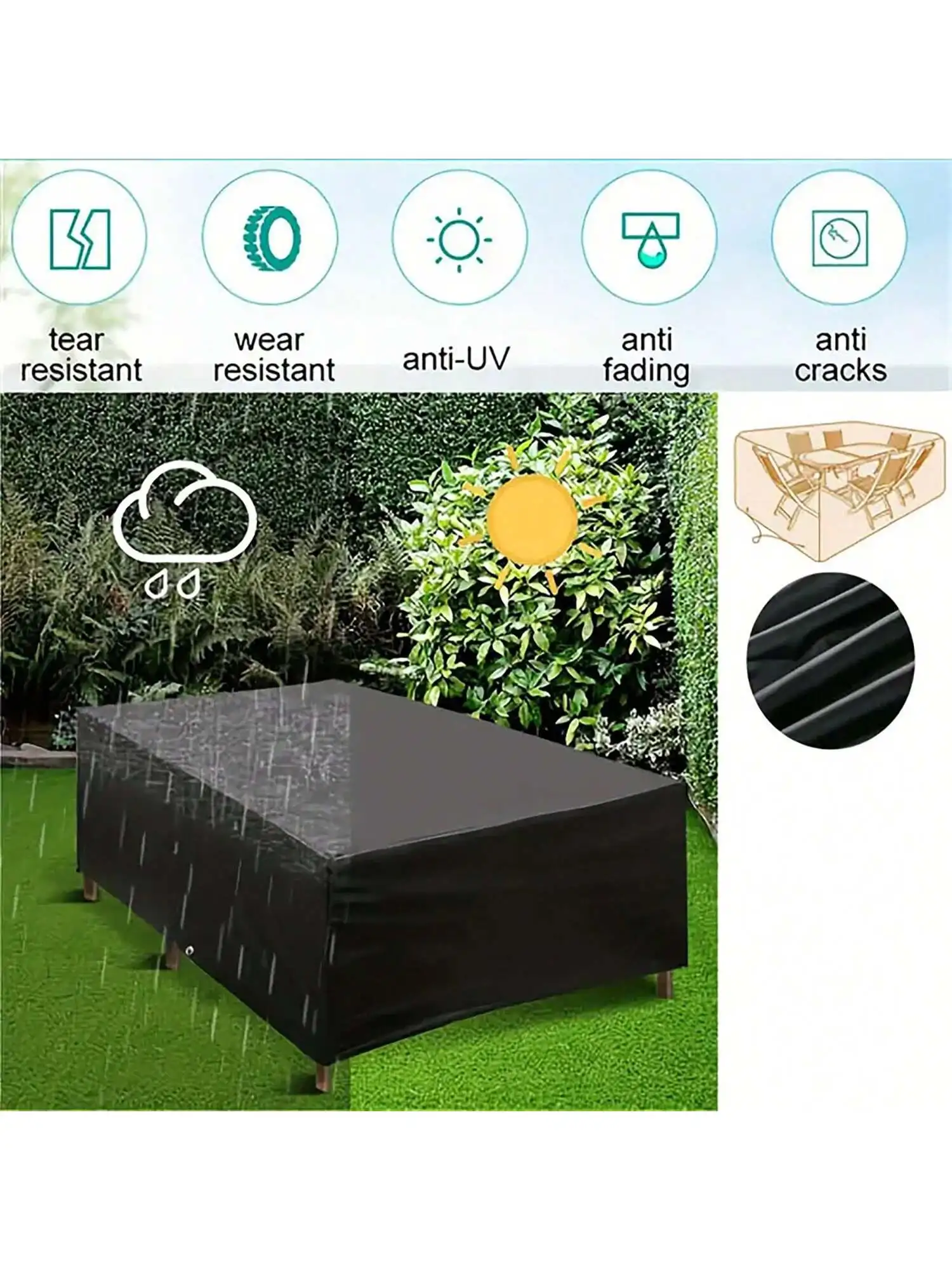 Muebles de Jardín de Patio al  - Outdoor Furniture Weatherproof reseña y precio