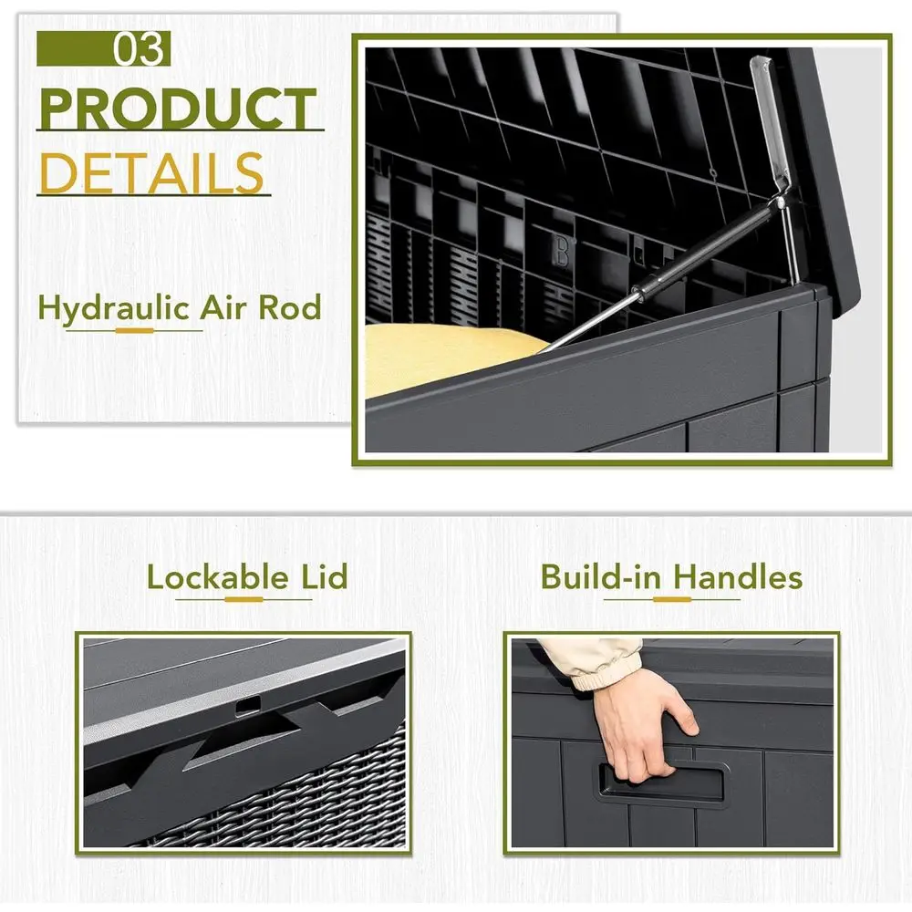 Caja de Almacenamiento para Te - Outdoor Furniture With Storage For Cushions reseña y precio