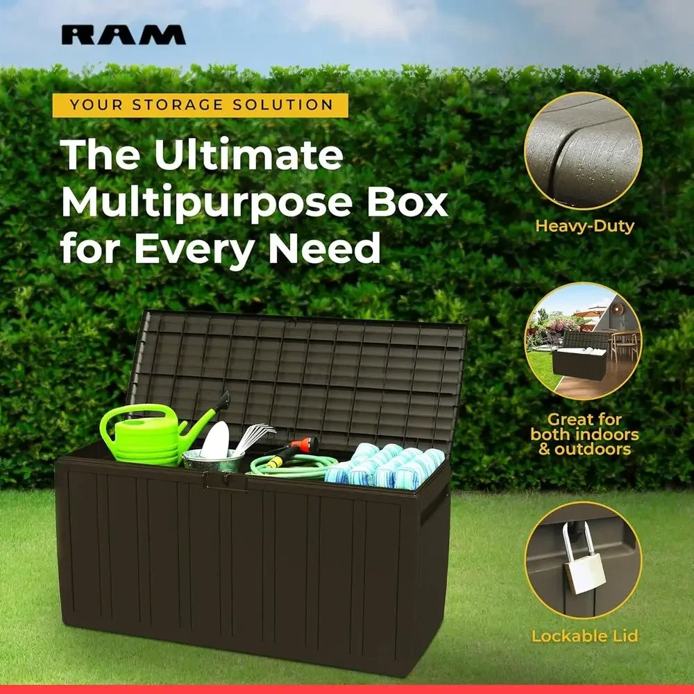 Contenedor de Almacenamiento E - Outdoor Furniture With Storage For Cushions reseña y precio