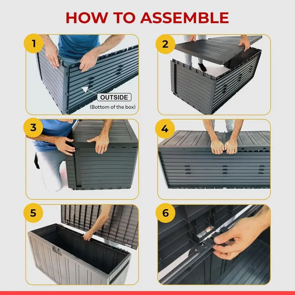 Contenedor de Almacenamiento E - Outdoor Furniture With Storage For Cushions reseña y precio