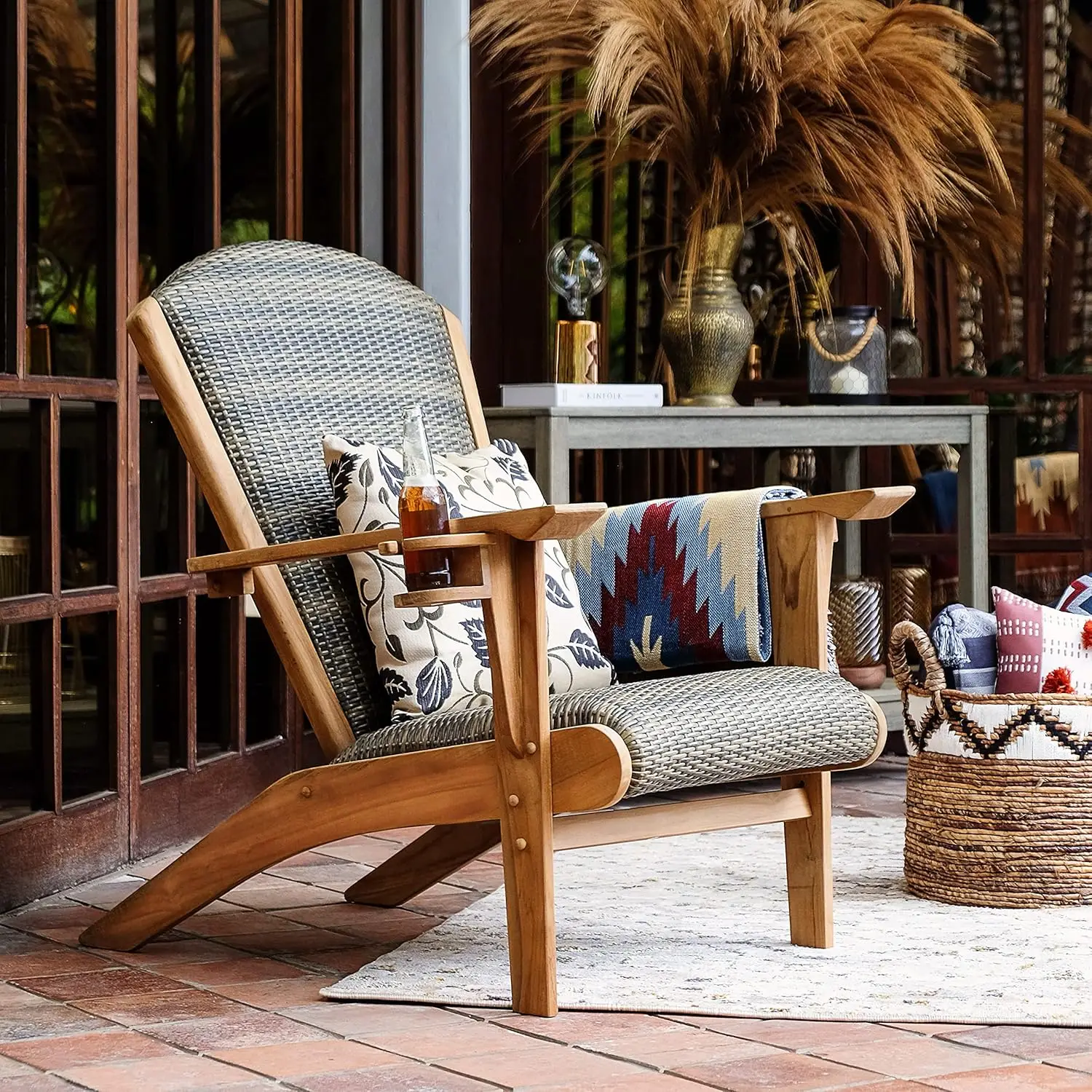 Silla Adirondack para exterior - Adirondack Chair Wood reseña y precio