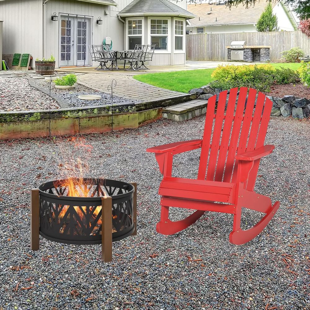 Silla mecedora Adirondack de m - Adirondack Chair Wood reseña y precio