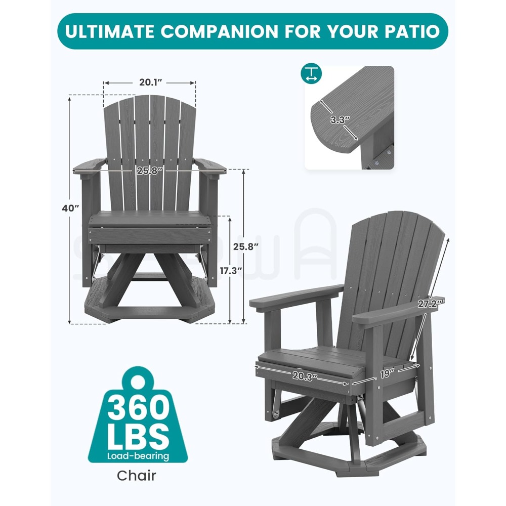 Silla Giratoria Adirondack, Ju - Adirondack Chair Wood reseña y precio