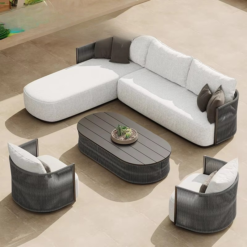 Juego de Patio, jardín, piscin - Outdoor Furniture L Shape reseña y precio