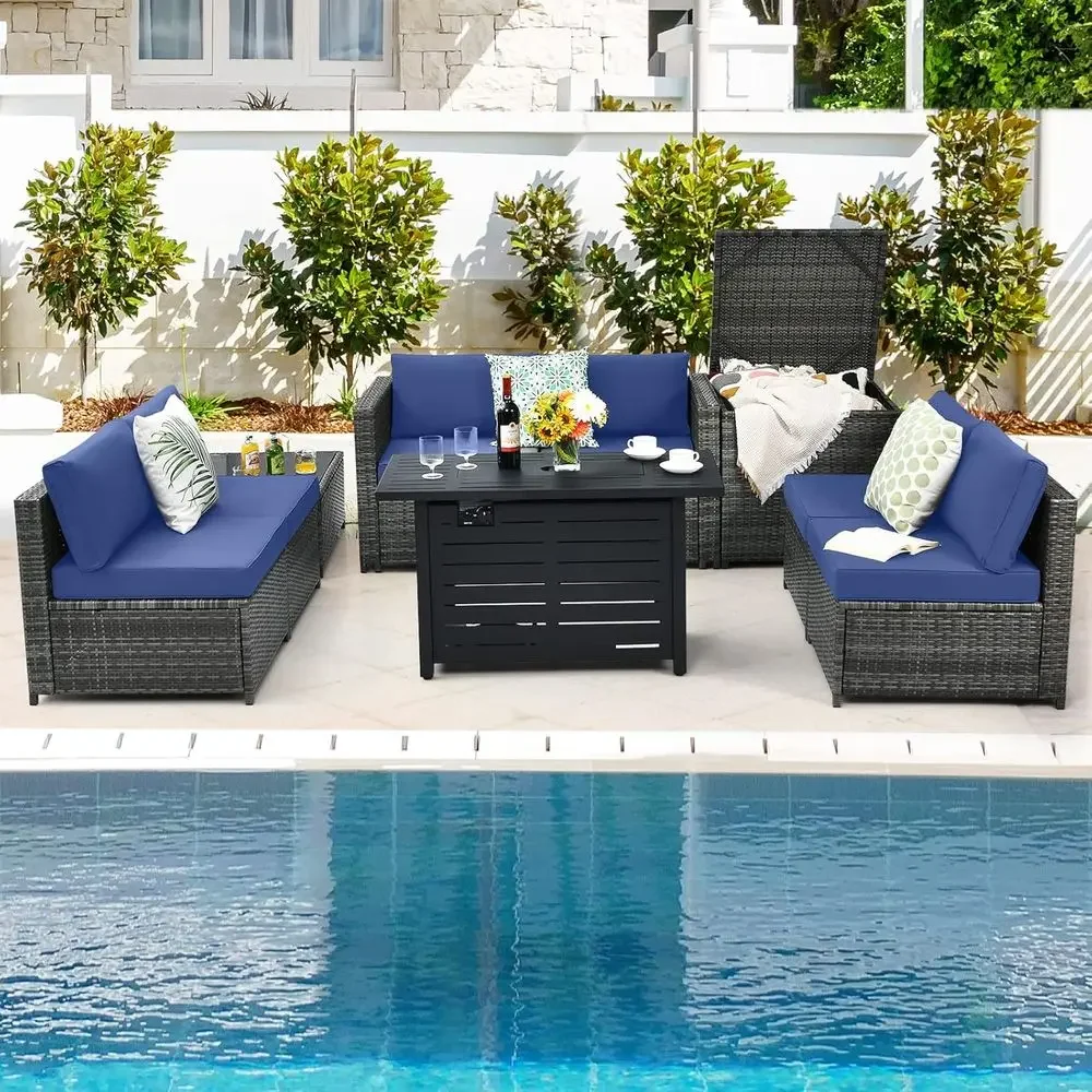 Juego de Muebles de Patio de R - Outdoor Furniture With Storage For Cushions reseña y precio