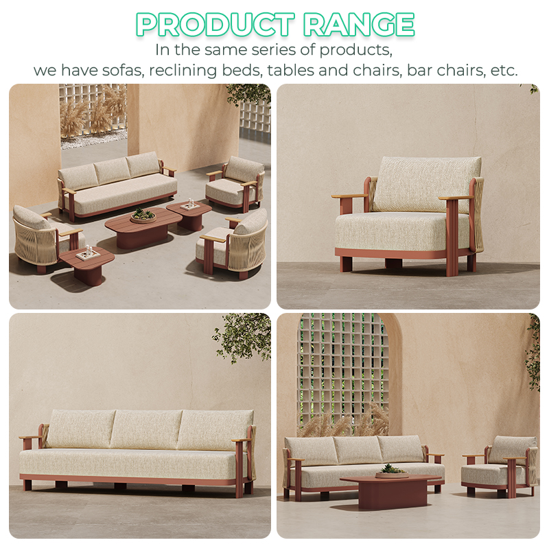 Conjunto de Sofás para Exterio - Outdoor Furniture L Shape reseña y precio