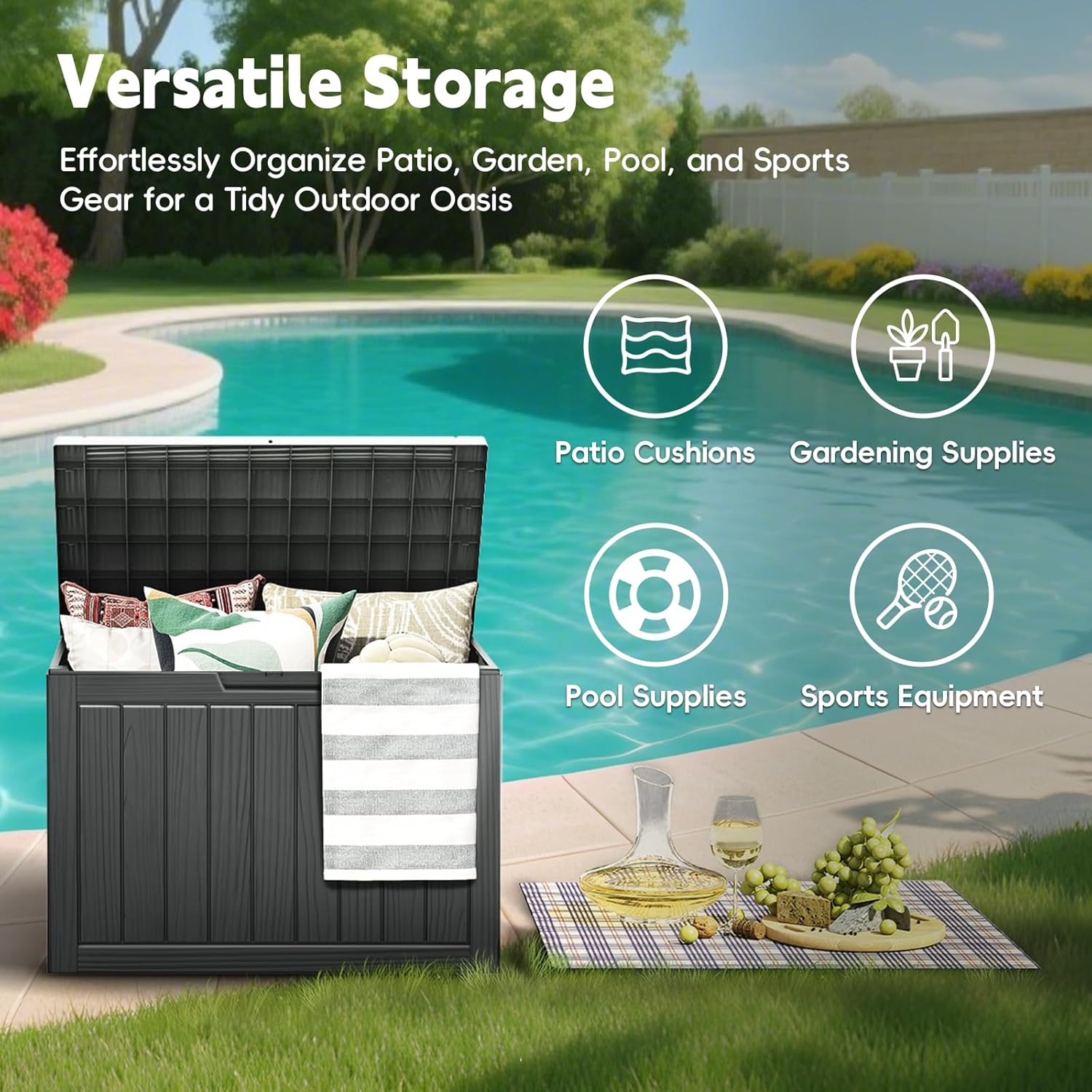 Caja de Almacenamiento para Ex - Outdoor Furniture Weatherproof reseña y precio